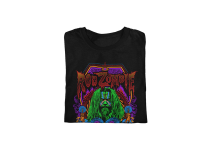 Rob Zombie - Pyschedelic Jumbo Print Mens T Shirt