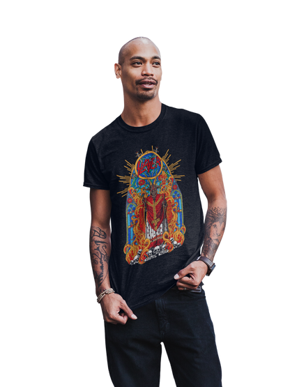 Slayer - Chapel Jumbo Print Mens T Shirt