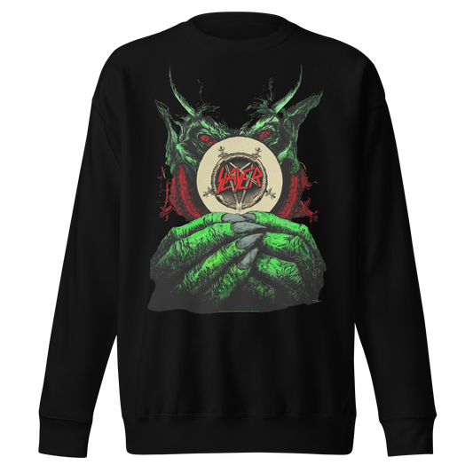 Slayer Demon Hands Vintage Jumbo Print Sweatshirt