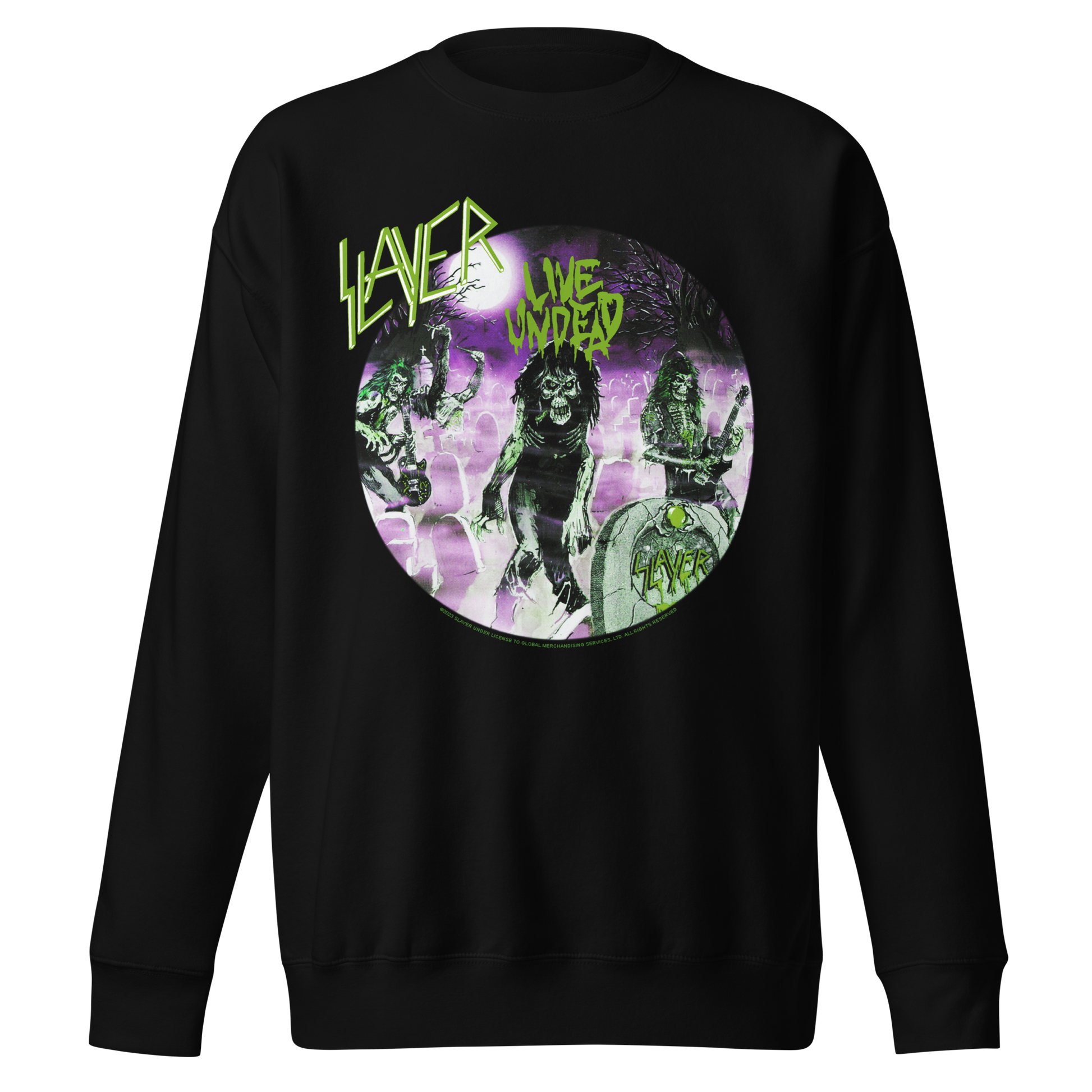 Slayer Green Undead Jumbo Print Sweatshirt