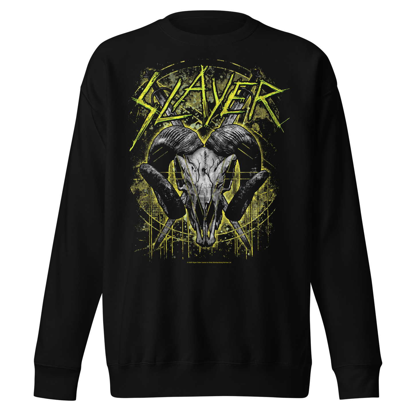 Slayer Ram Horns Jumbo Print Sweatshirt