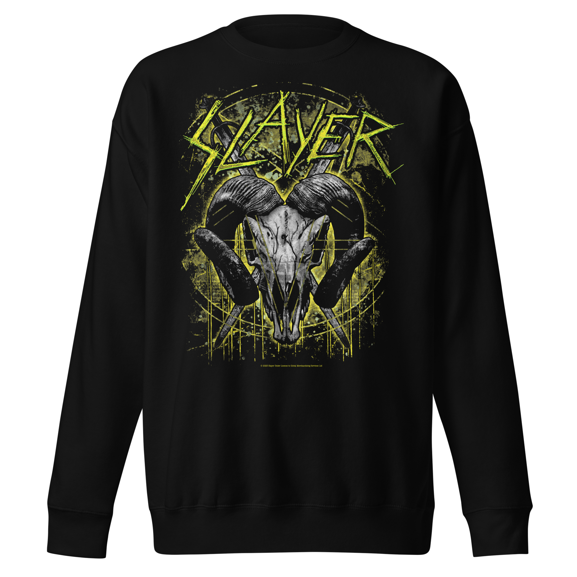 Slayer Ram Horns Jumbo Print Sweatshirt