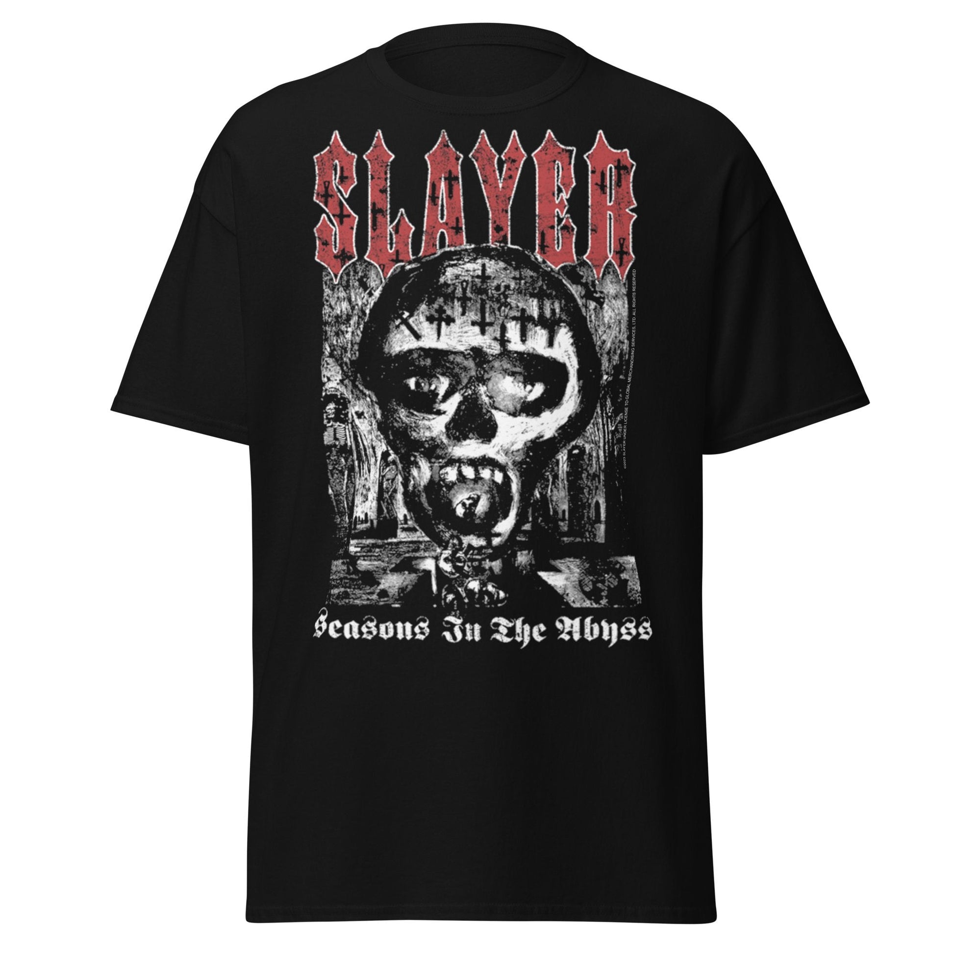 Slayer Seasons in the Abyss Jumbo Print Mens T Shirt