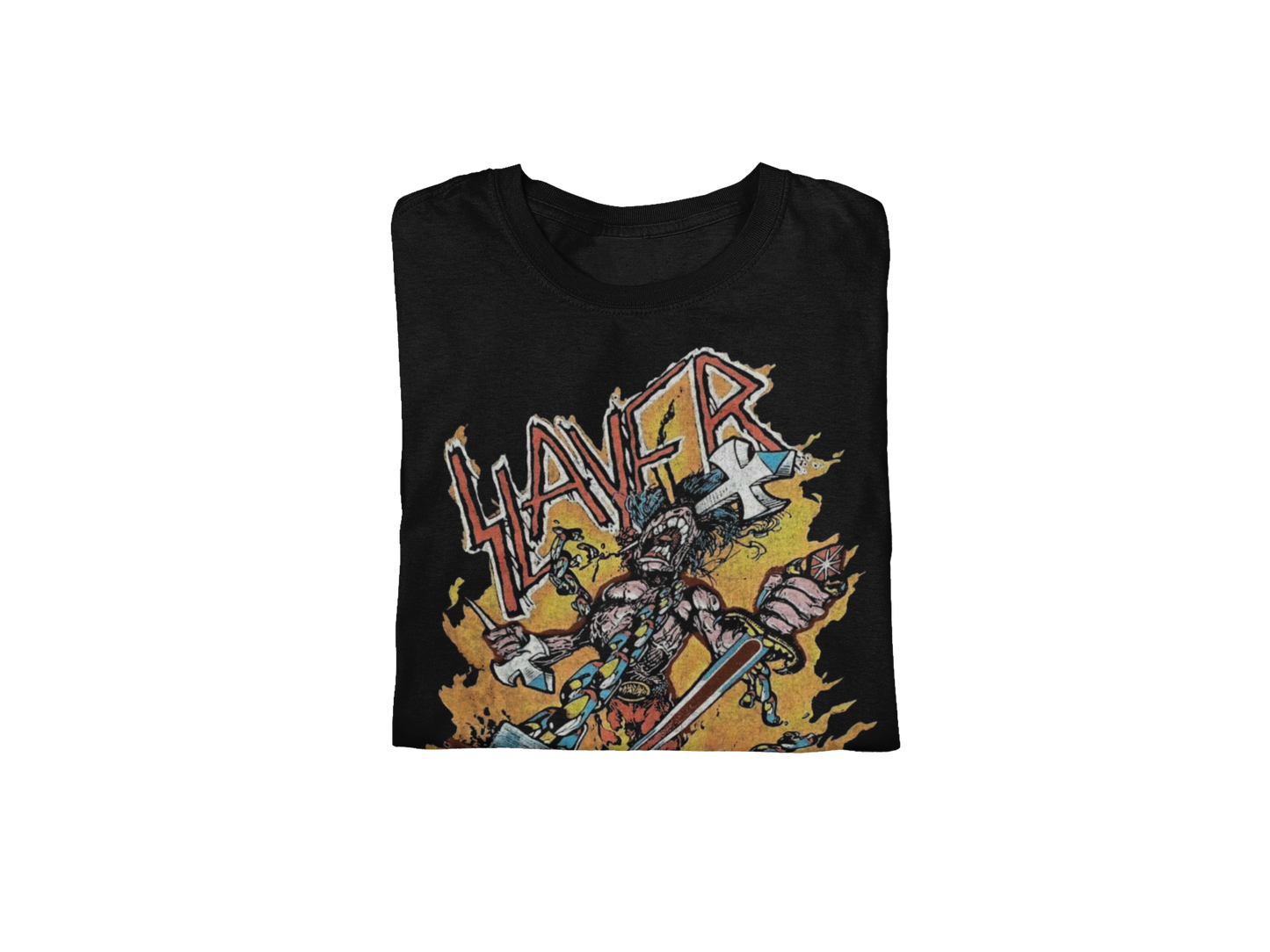 Slayer - Slain By The Sword Jumbo Print Mens T Shirt