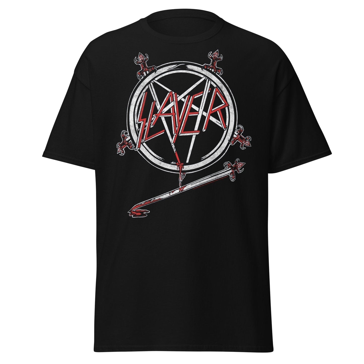 Slayer Sword Logo Jumbo Print Mens T Shirt