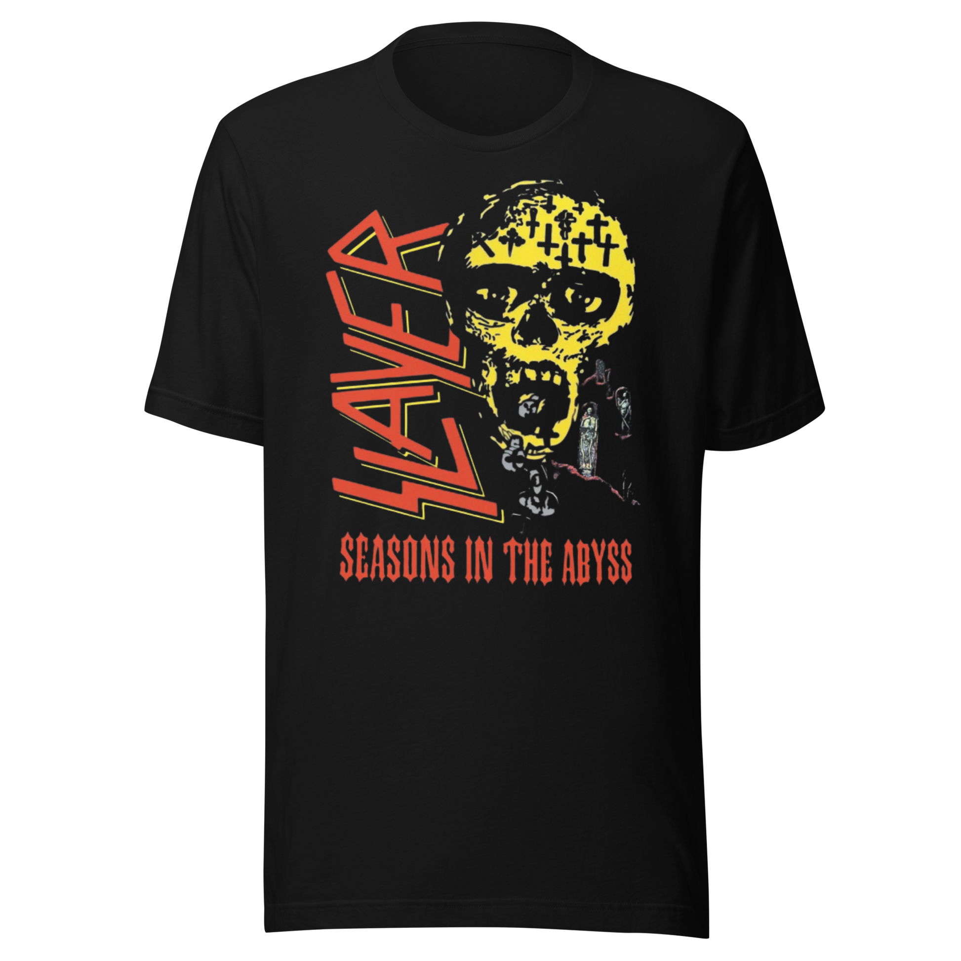 Slayer Vintage 1990 Season's In the Abyss Jumbo Print Mens T Shirt
