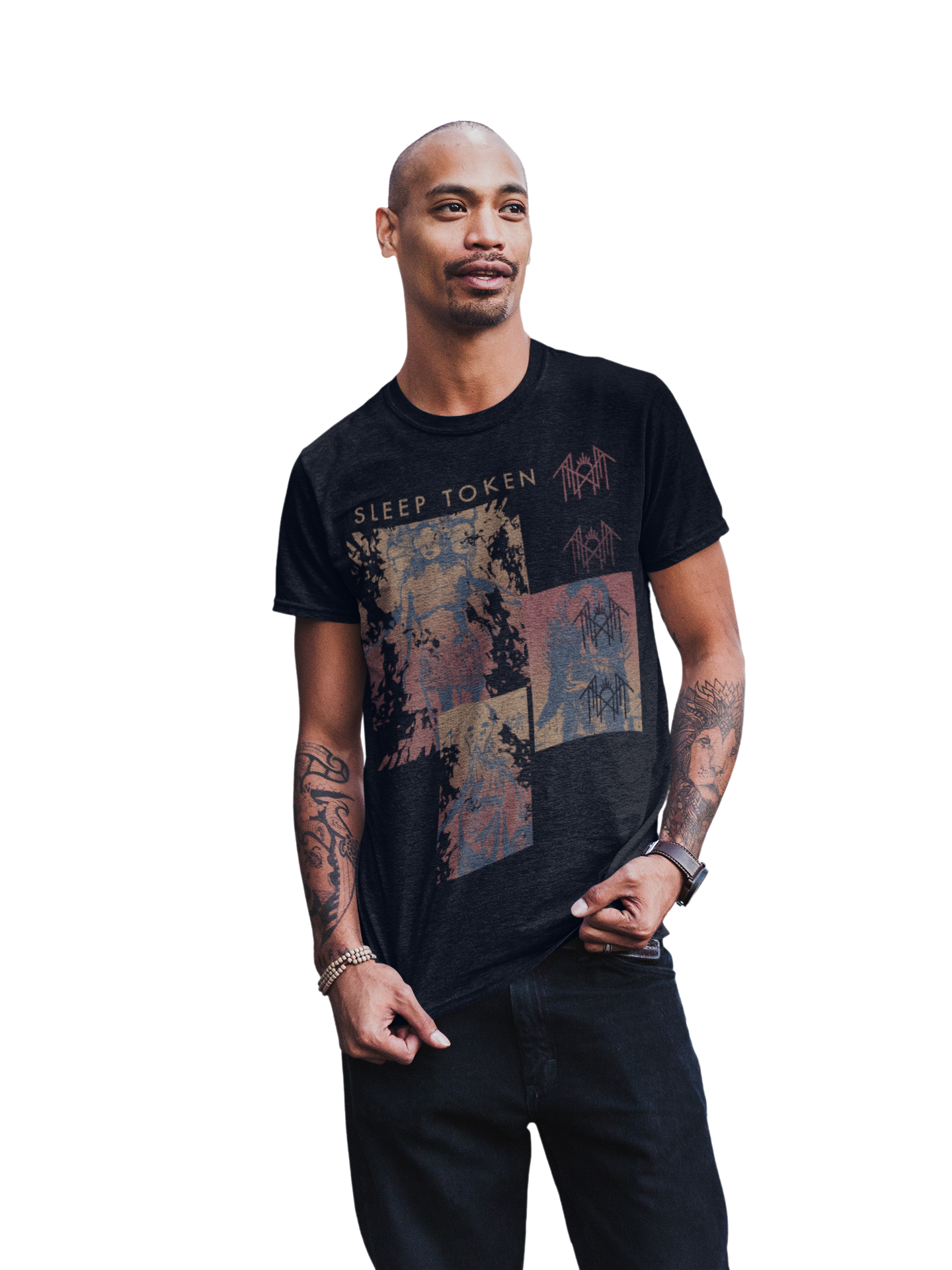 Sleep Token Multi Hit Jumbo Print Mens T Shirt