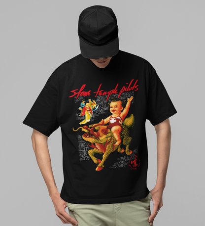 Stone Temple Pilots - Purple Jumbo Print Mens T Shirt