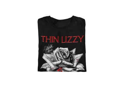 Thin Lizzy - Black Rose Jumbo Print Mens T Shirt