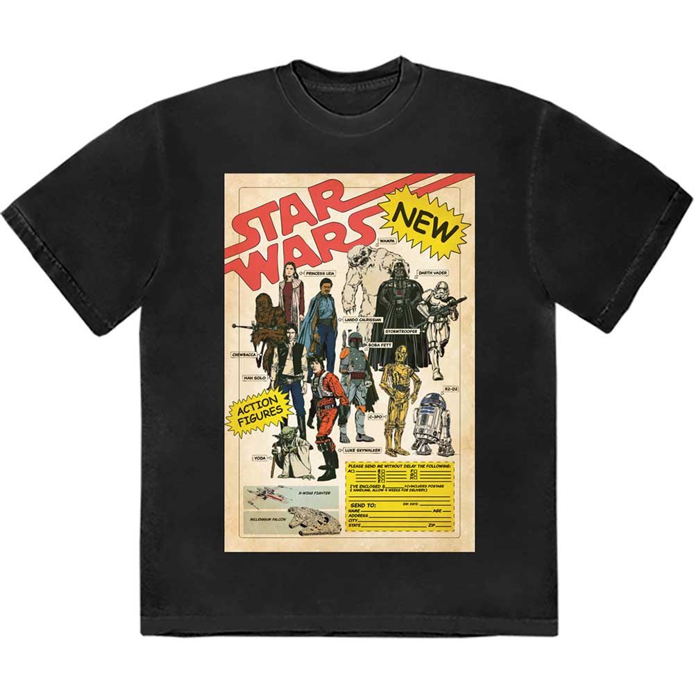 Star Wars Action Figures Mens T Shirt