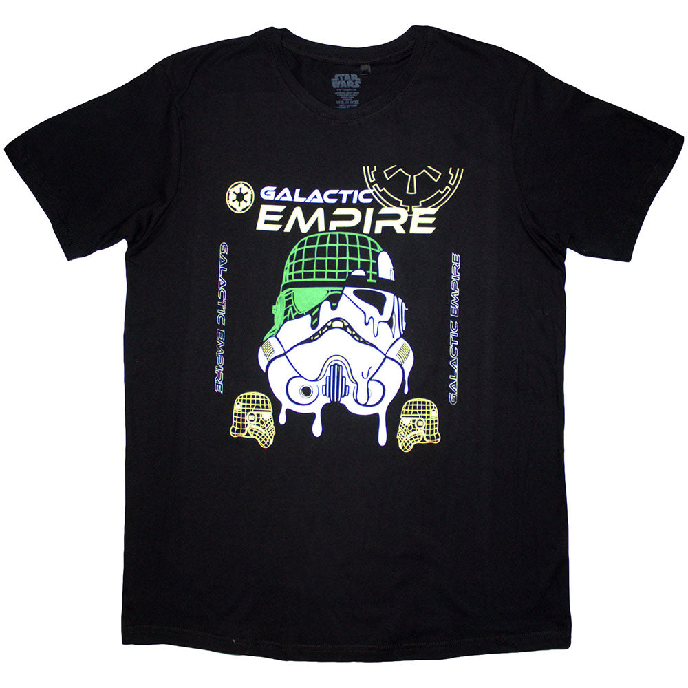 Star Wars Galactic Empire Melted Mask Mens T Shirt