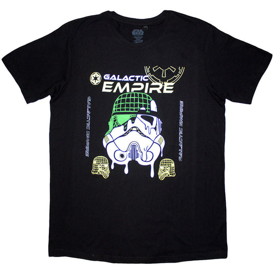 Star Wars Galactic Empire Melted Mask Mens T Shirt