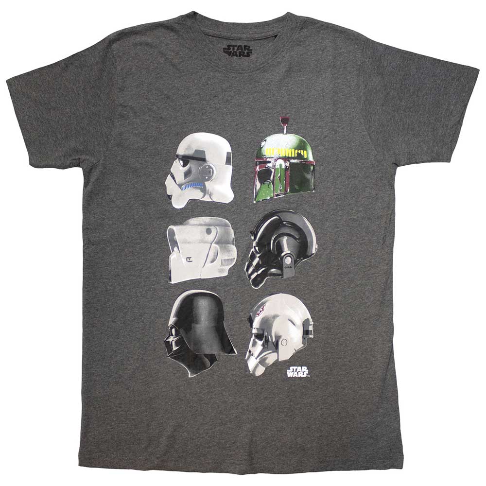 Star Wars Helmet Profiles Mens T Shirt