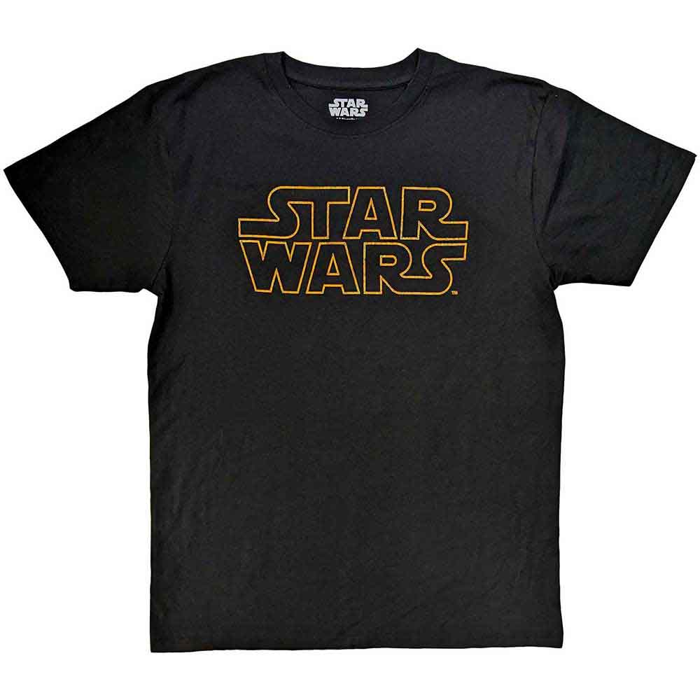 Star Wars Logo Outline Mens T Shirt