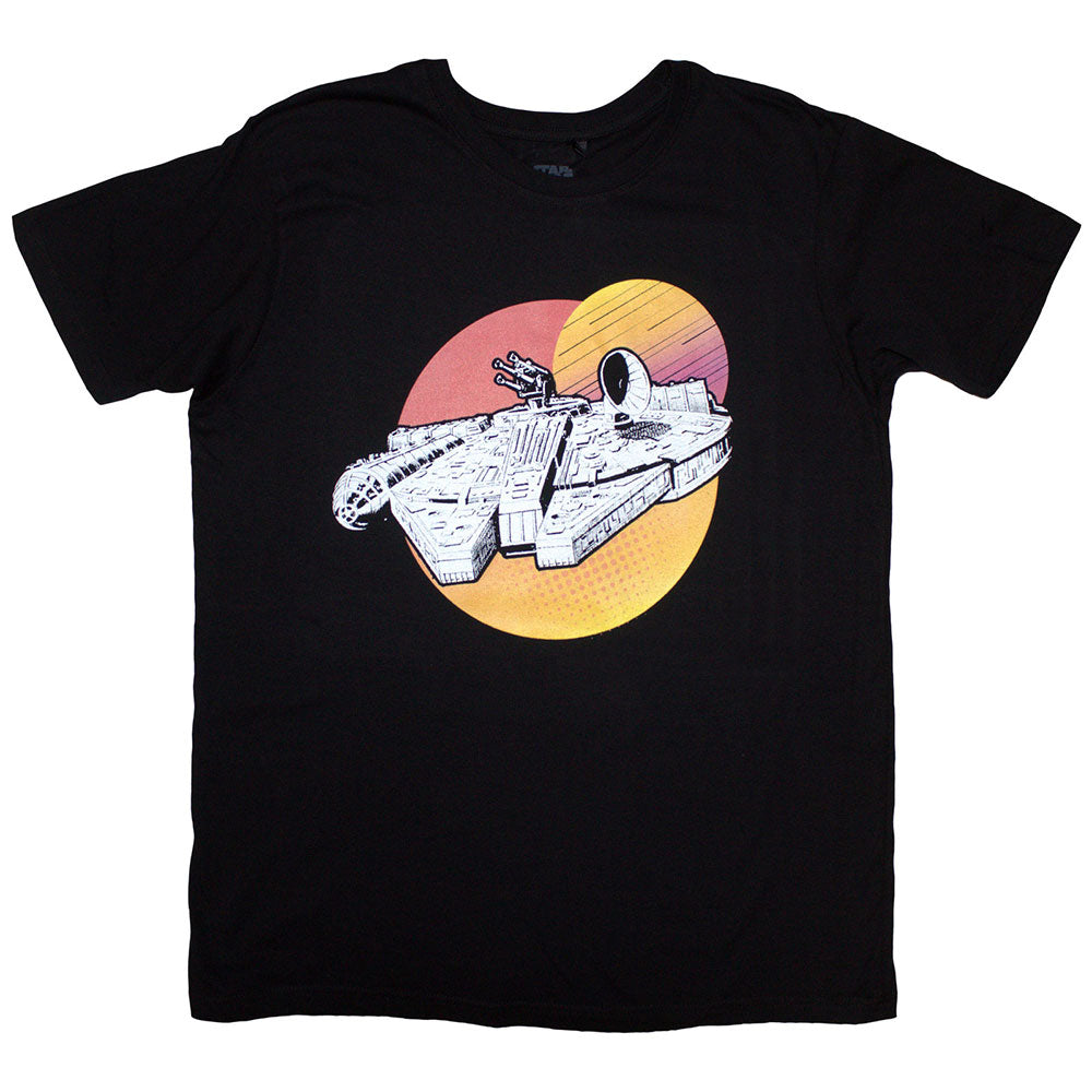 Star Wars Millennium Falcon Twin Suns Mens T Shirt