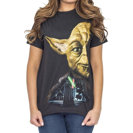 Star Wars Return of the Jedi Last Battle Yoda T Shirt Black