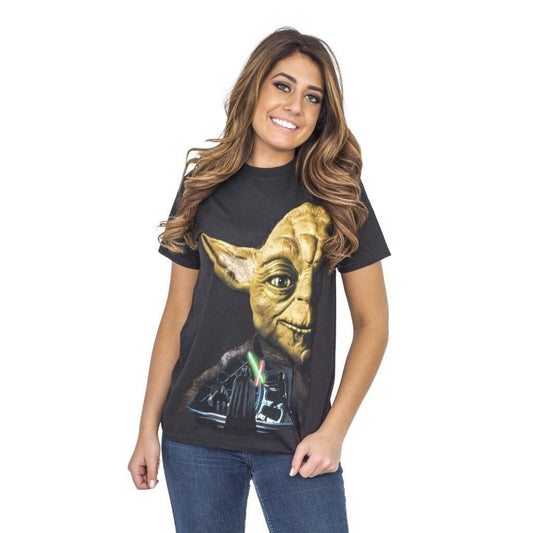 Star Wars Return of the Jedi Last Battle Yoda T Shirt Black