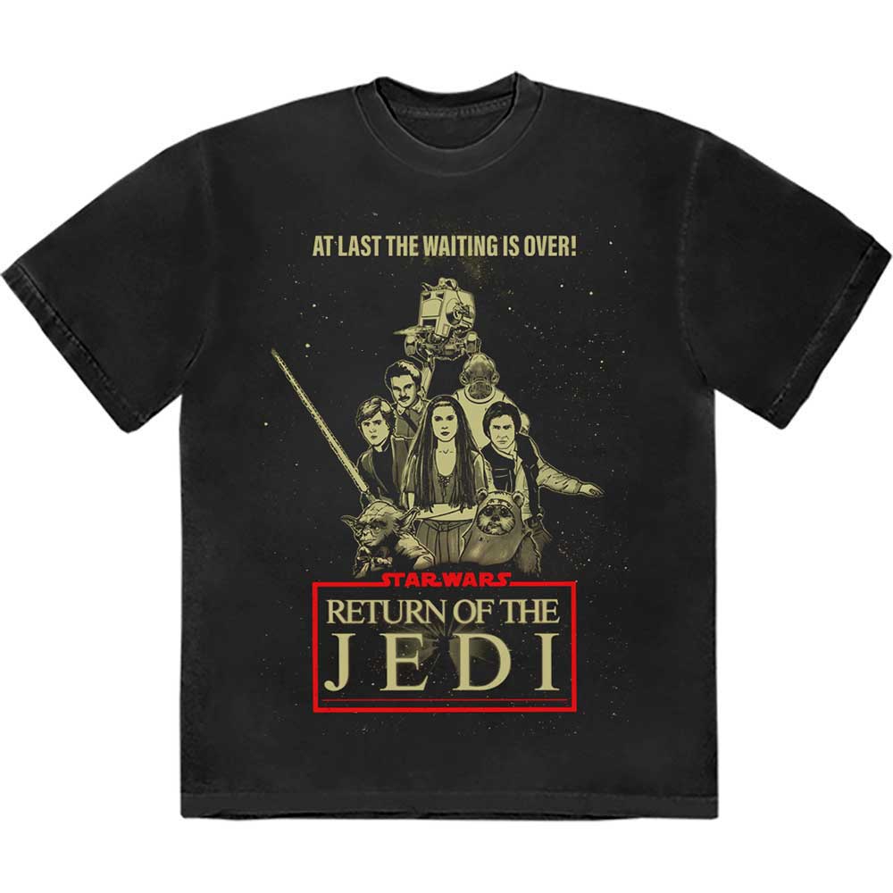 Star Wars Return Of The Jedi Waiting Is Over Mens T Shirt