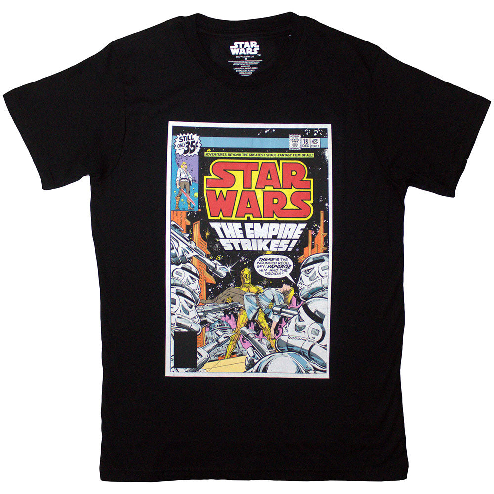 Star Wars The Empire Strikes Comic Cover Mens T Shirt