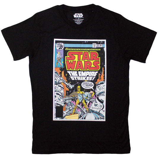 Star Wars The Empire Strikes Comic Cover Mens T Shirt