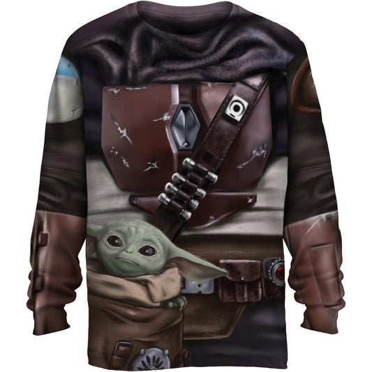 Star Wars The Mandalorian Baby Yoda Halloween Costume T Shirt