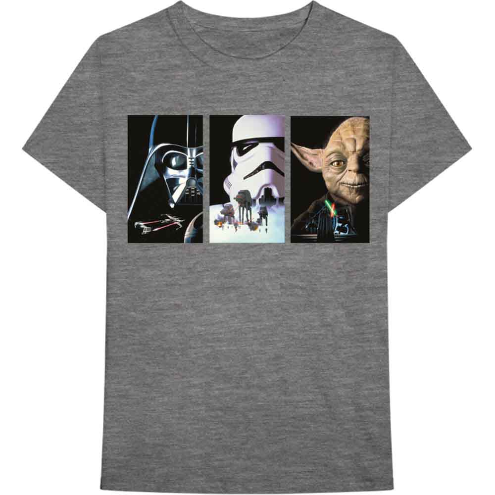 Star Wars Tri VHS Art Mens T Shirt