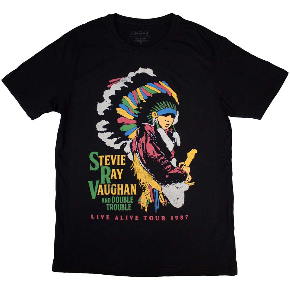 Stevie Ray Vaughan Double Trouble Mens T Shirt