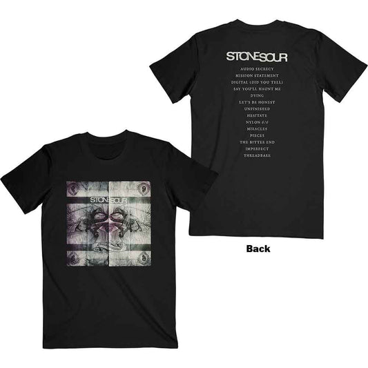 Stone Sour Audio Secrecy Square Mens T Shirt Black