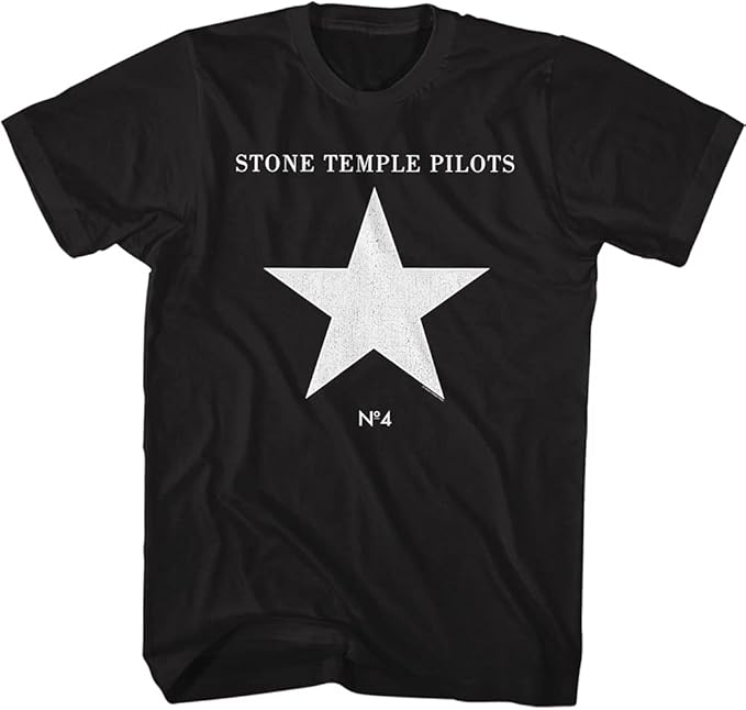 Stone Temple Pilots No. 4 Album STP Tee Mens T Shirt Black