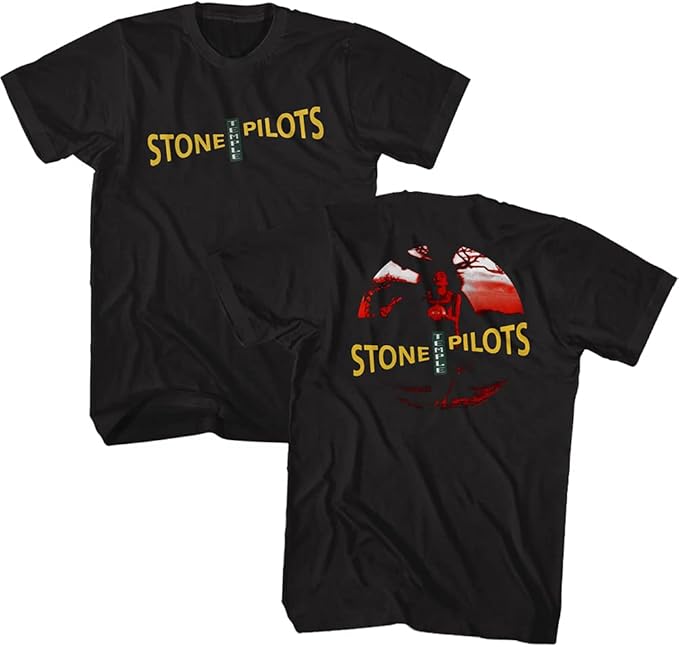 Stone Temple Pilots Core Album STP Tee 2 Sided Mens T Shirt Black