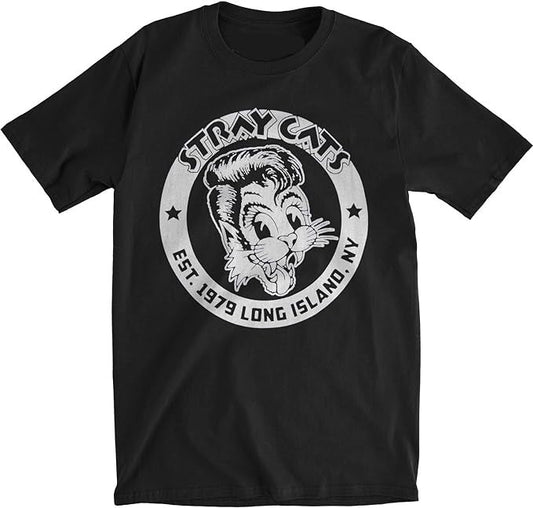Stray Cats Band Brian Setzer Mens T Shirt Black