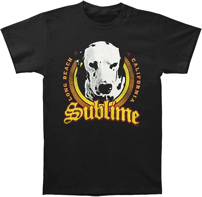 Sublime Lou Dog Dalmatian Mens T Shirt Black