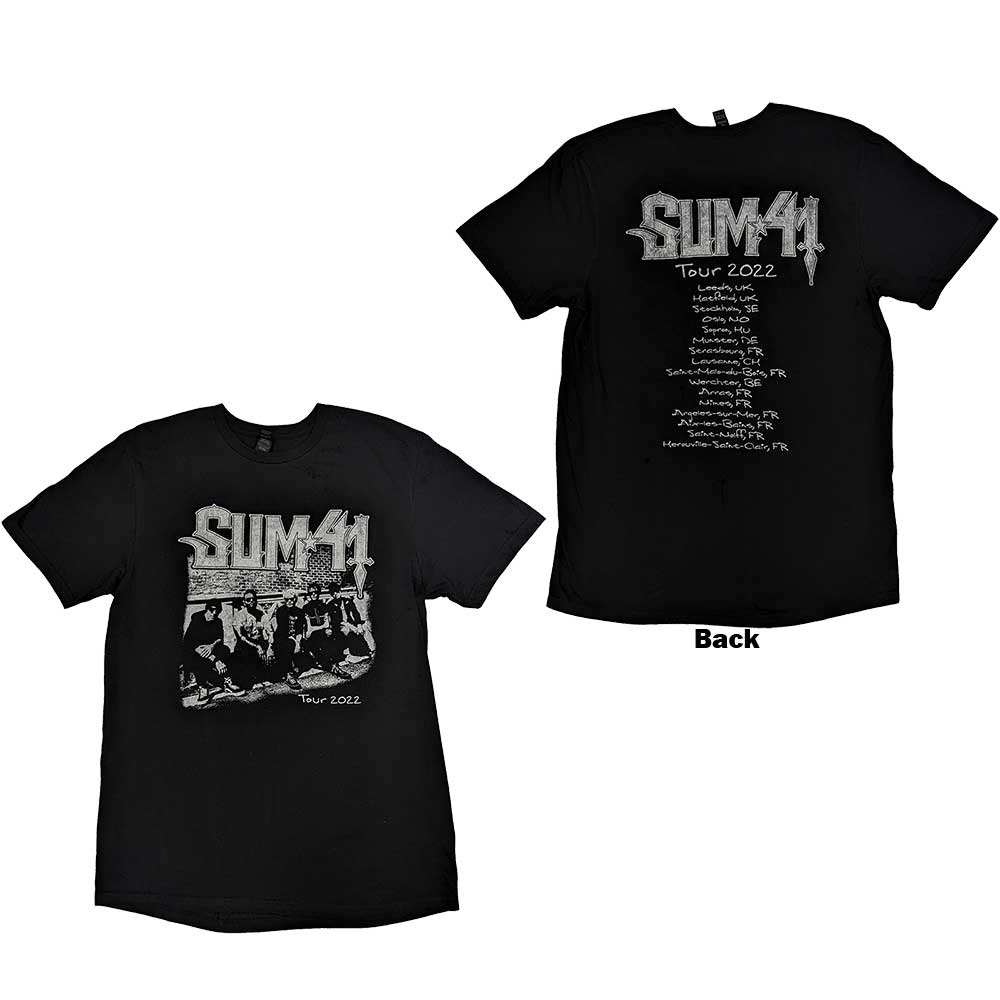 Sum 41 Band Photo European Tour 2022 Mens T Shirt