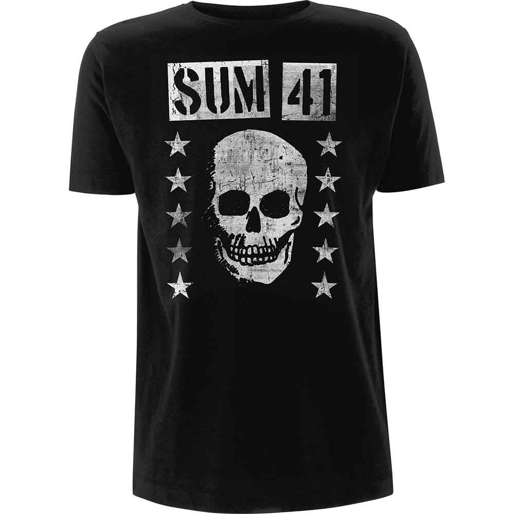 Sum 41 Grinning Skull Mens T Shirt