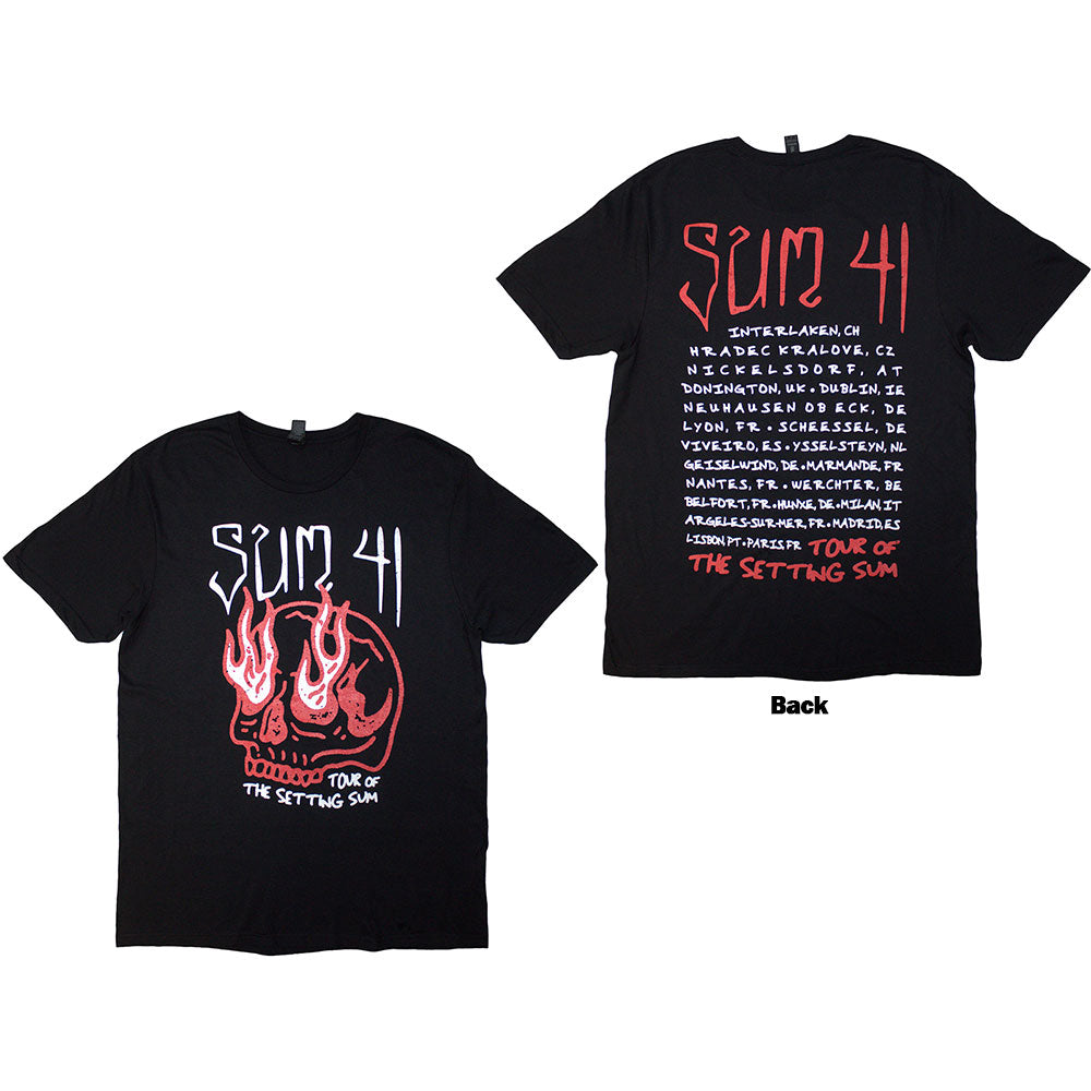 Sum 41 Tour '24 Skull Mens T Shirt