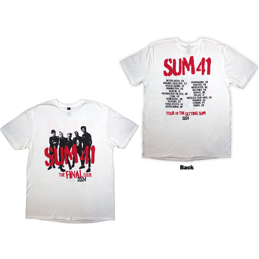 Sum 41 Tour '24 Spray Paint Mens T Shirt