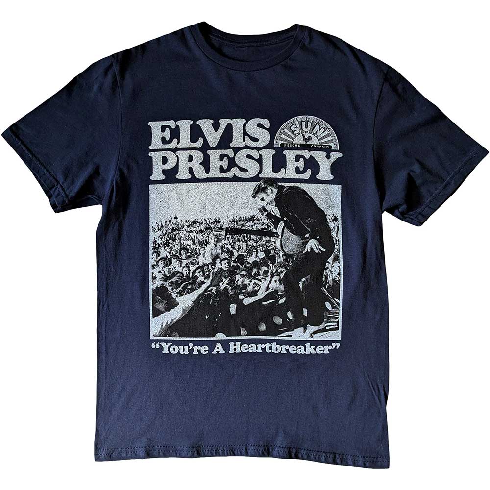 Sun Records Elvis Heartbreaker Mens T Shirt