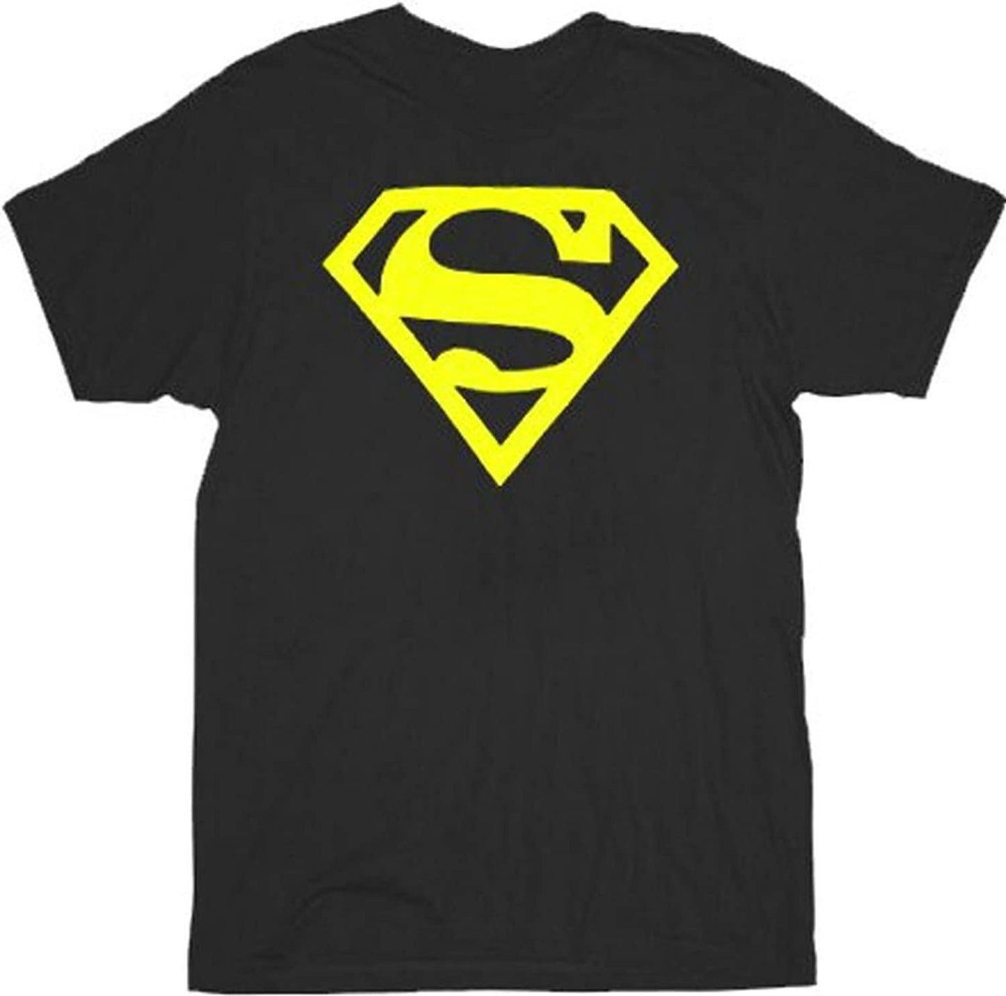 Superman Logo Black Men's T Shirt