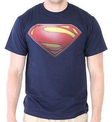Superman Man of Steel Shield Logo T Shirt