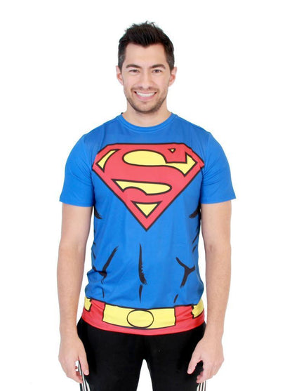 Superman Men's Performance Athletic Costume T Shirt