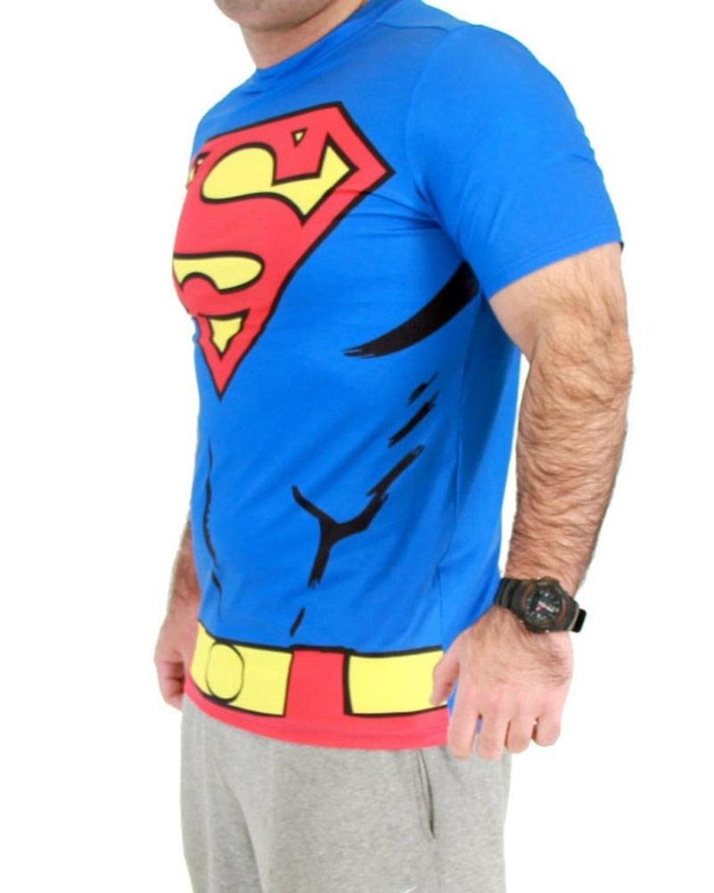 Superman Men's Performance Athletic Costume T Shirt