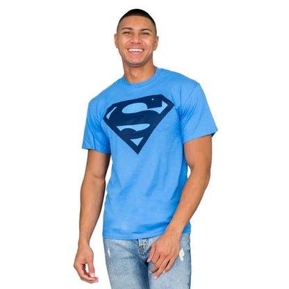 Superman Navy Shield Logo T Shirt