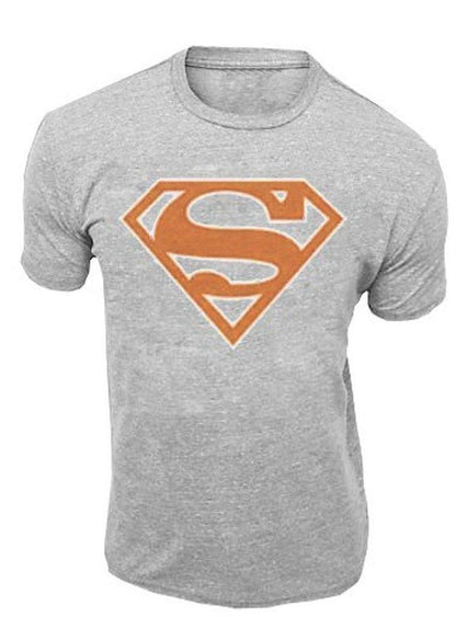 Superman Red-Orange Shield Adult T Shirt