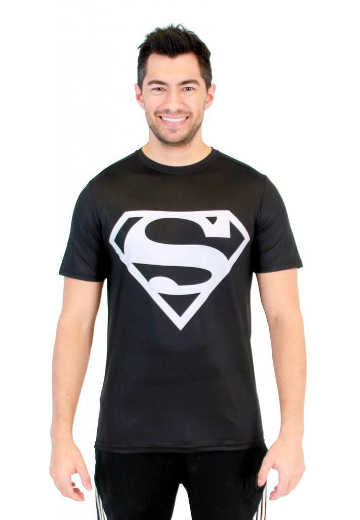 Superman Silver Logo Performance Athletic T Shirt