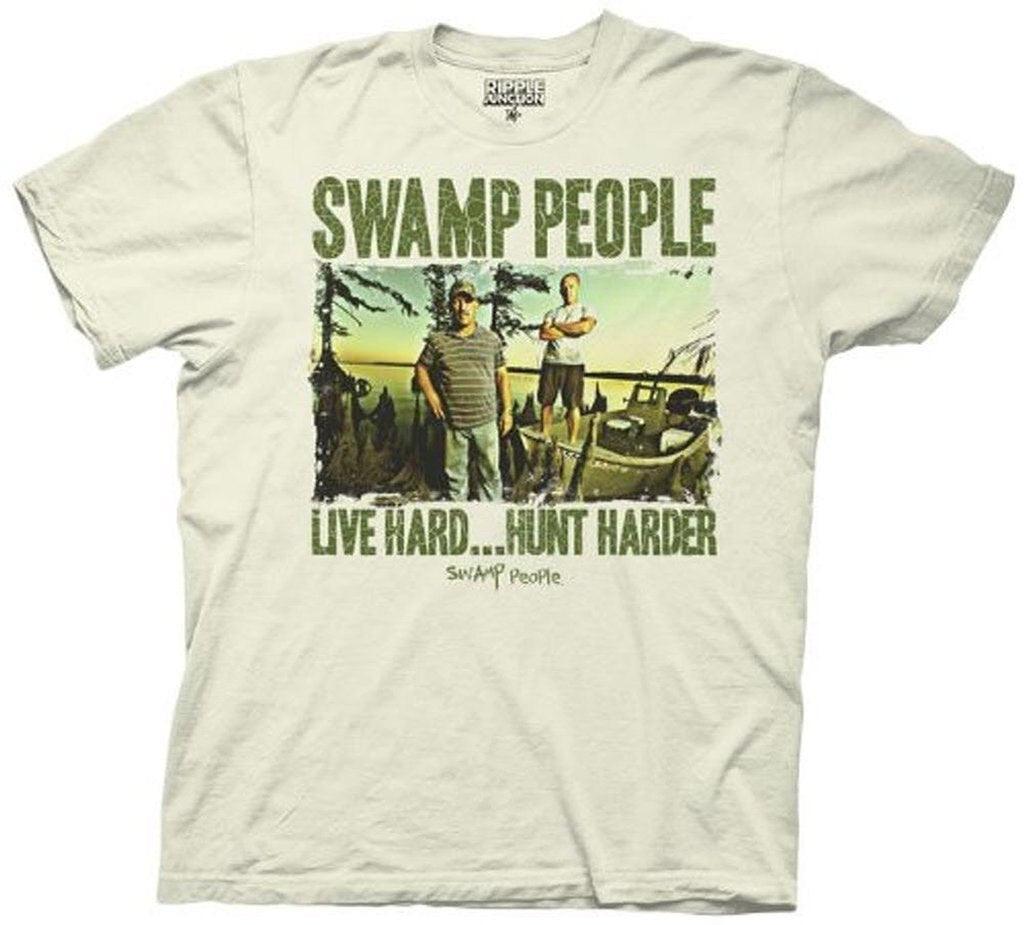 Swamp People Live Hard...Hunt Harder T Shirt