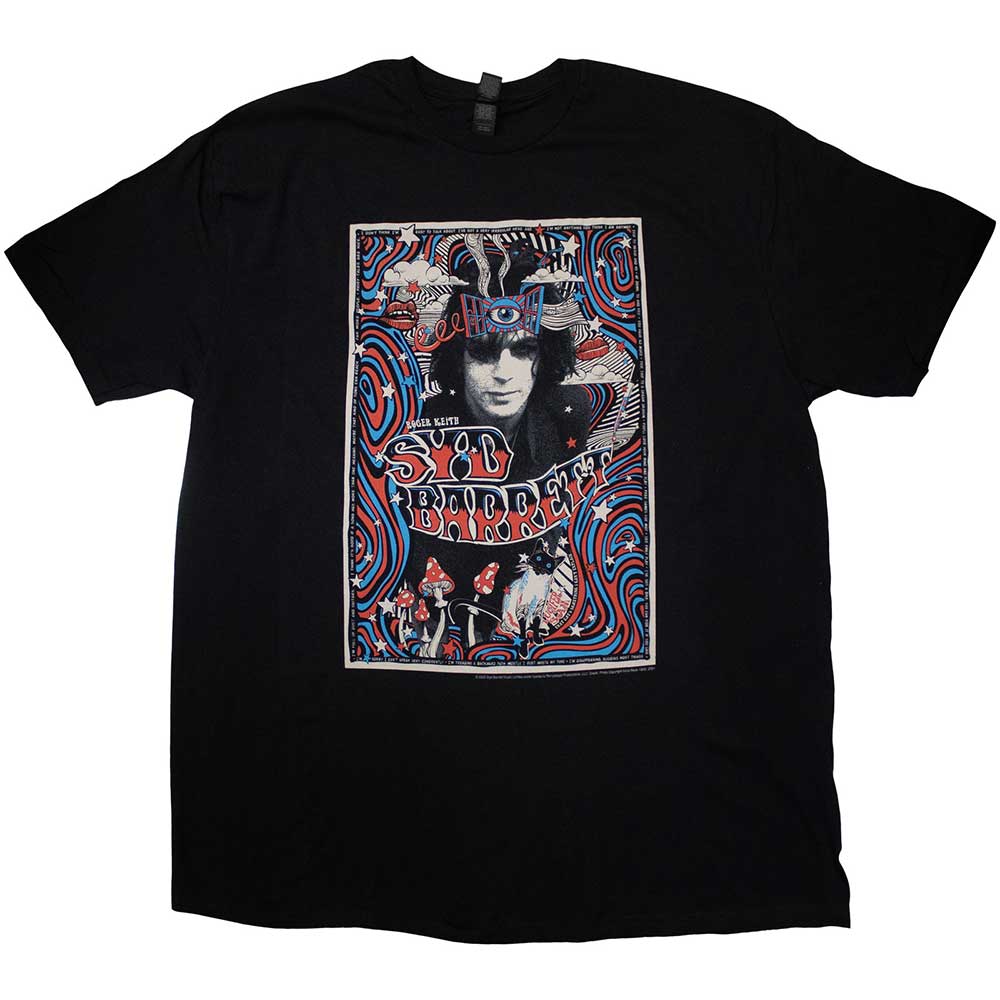 Syd Barrett Melty Poster Mens T Shirt