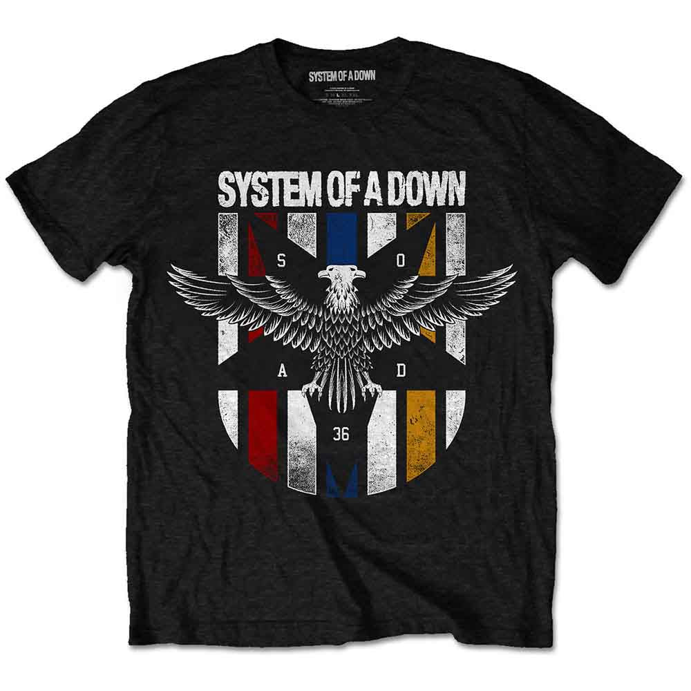 System Of A Down Eagle Colours Mens T Shirt