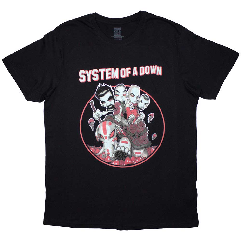 System Of A Down Mushroom People Mens T Shirt