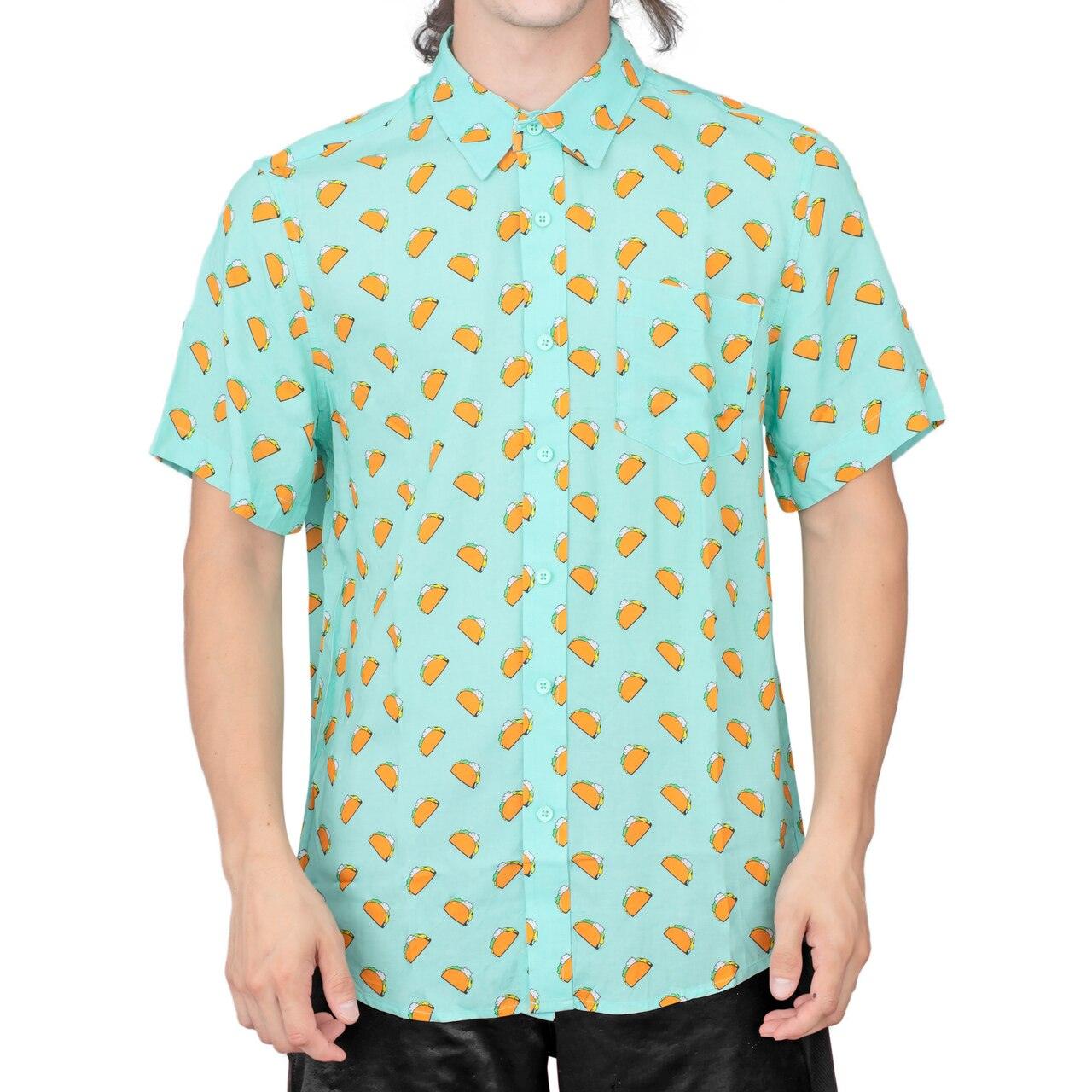 Taco Tuesday Button Down Halloween Costume Shirt