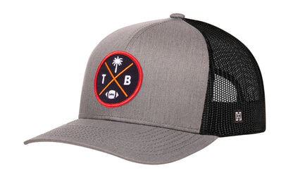 Tampa Bay Trucker Haka Hat Black TPA X Football Snapback